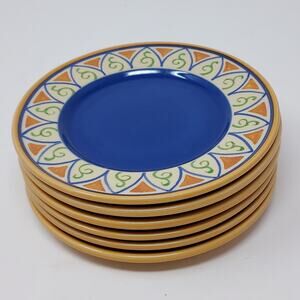 Pfaltzgraff Villa Della Luna Set of 6 Bread Canape Appetizer Plates 6"